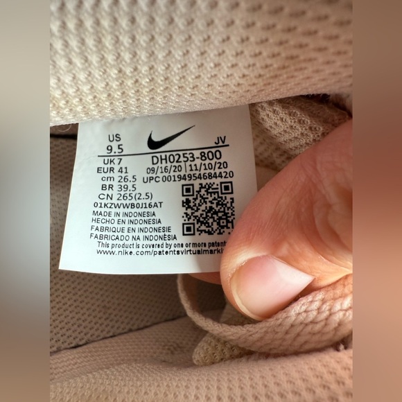 Nike Court Vision AF1 Sneakers Suede Pink Light Pink Casual Wear Size 9.5 - Picture 15 of 16